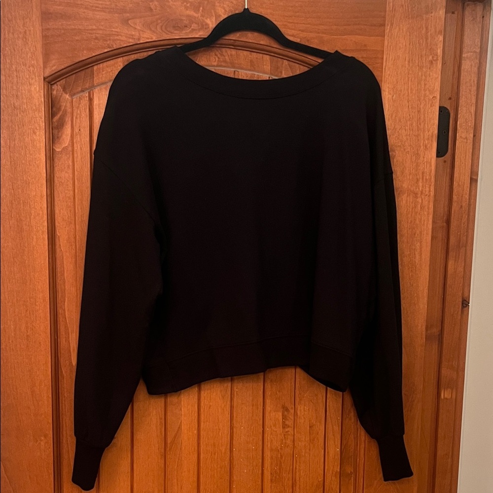 Athleta Black Crew Neck Sweater